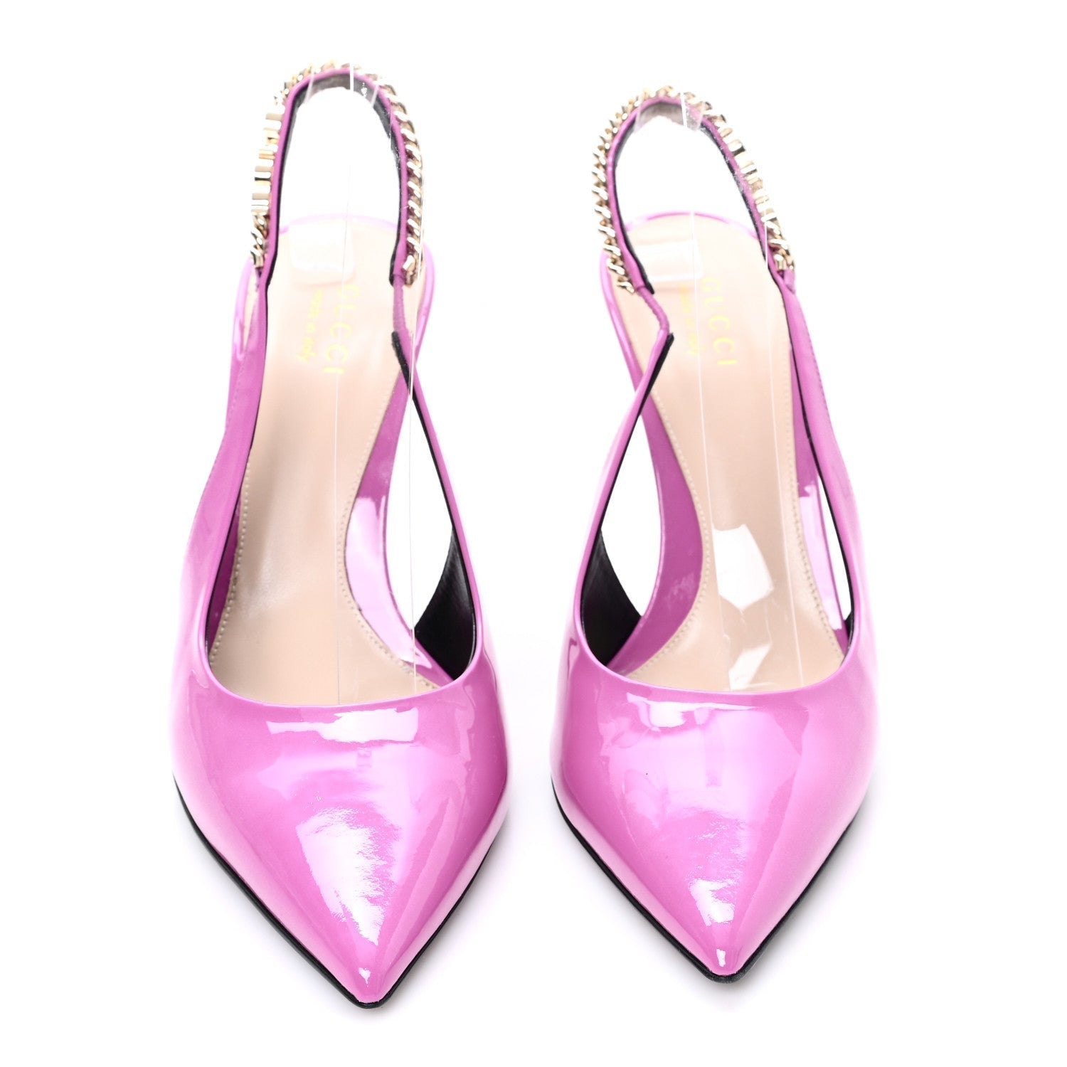 VERNICE CRYSTAL NAPPA CHARLOTTE SIGNORIA 105 SLINGBACK PUMPS LIBRE PINK