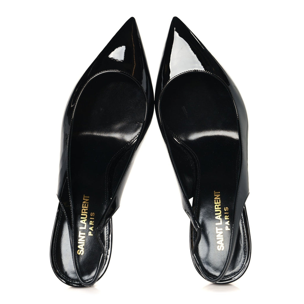 PATENT OPYUM 110 SLINGBACK PUMPS BLACK