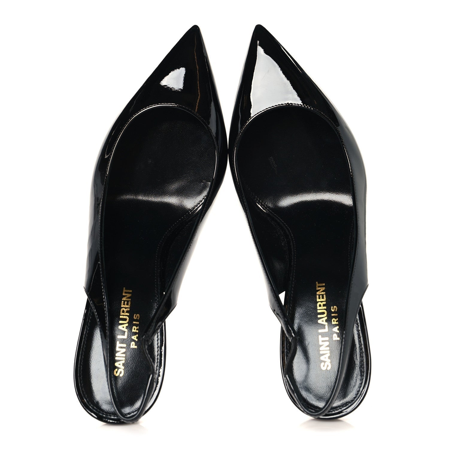 PATENT OPYUM 110 SLINGBACK PUMPS BLACK