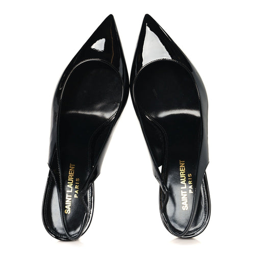 PATENT OPYUM 110 SLINGBACK PUMPS BLACK