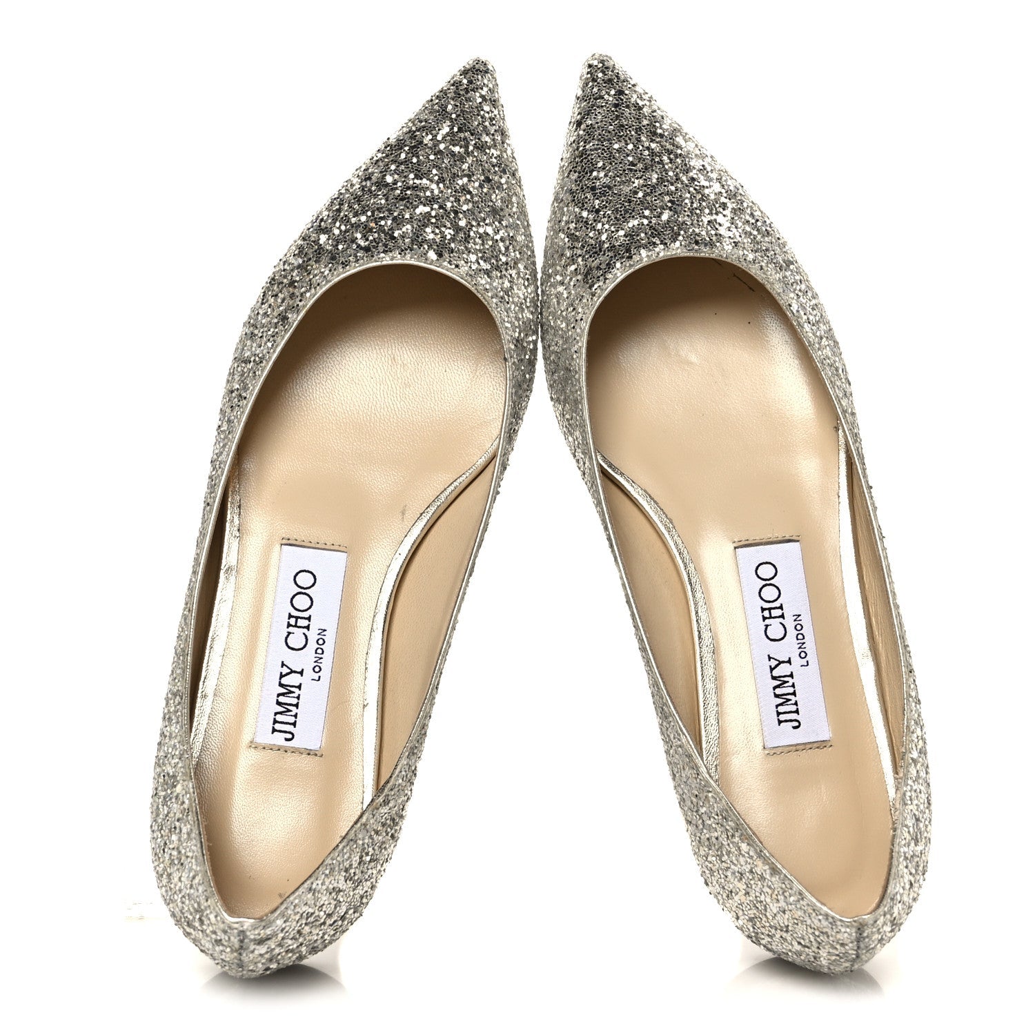GALAXY GLITTER MESH LOVE FLATS SILVER SPARKS