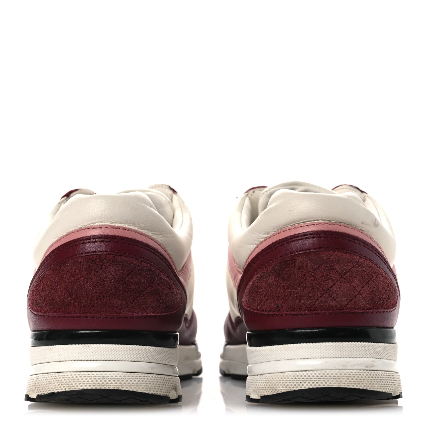 CALFSKIN CC SNEAKERS LIGHT BURGUNDY WHITE PINK