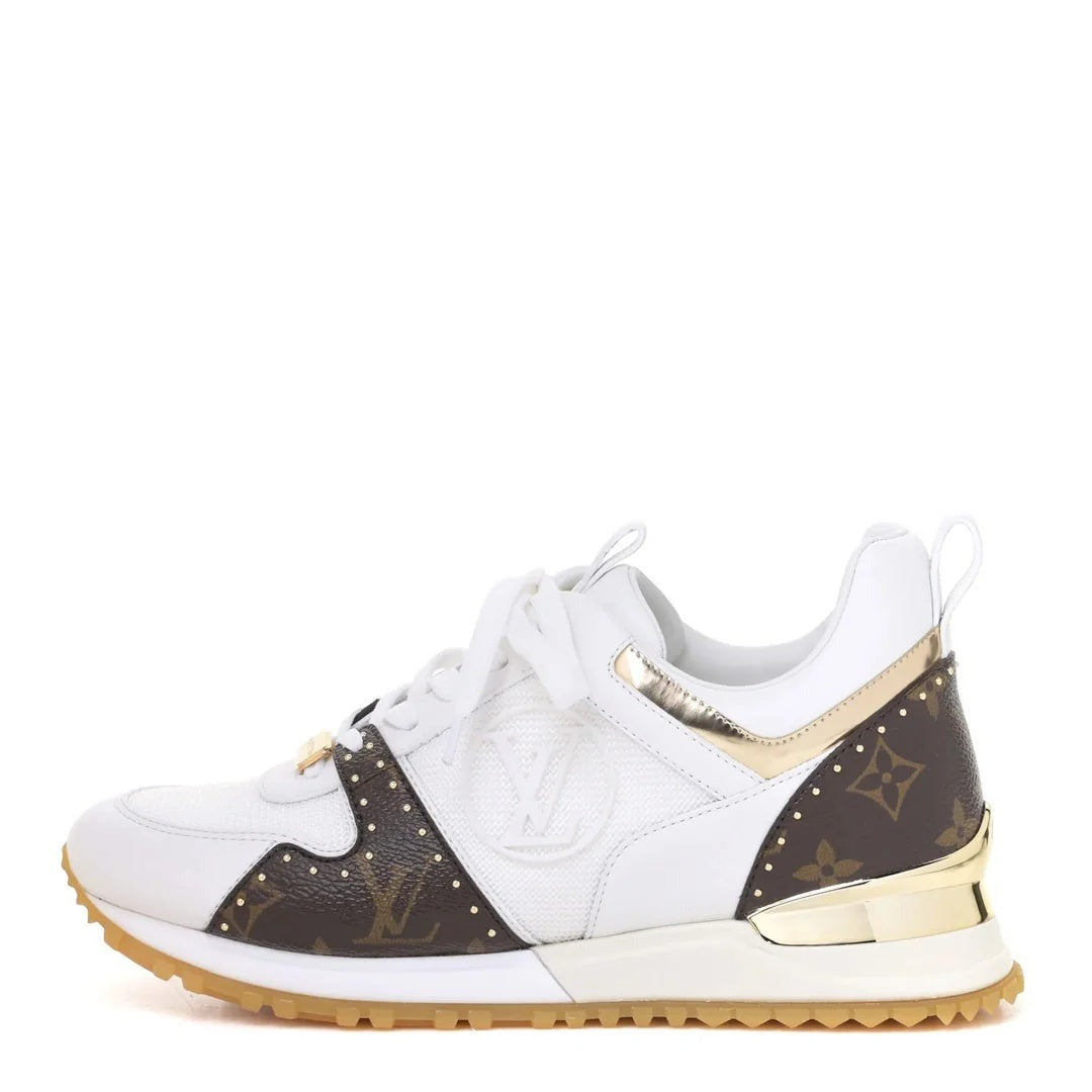 Louis Vuitton Calfskin Monogram Run Away Sneaker White - White/Monogram
