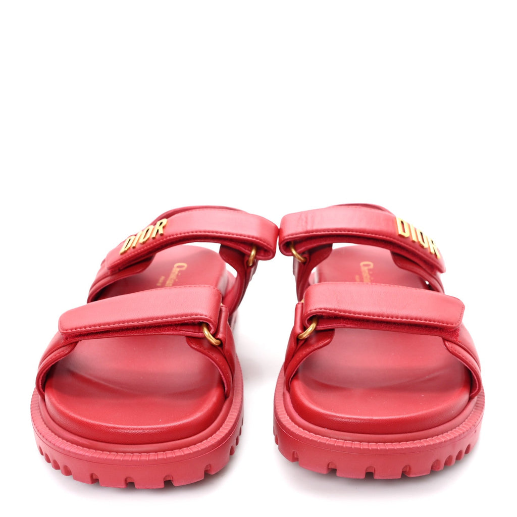 LAMBSKIN DIORACT 10MM SANDALS RASPBERRY