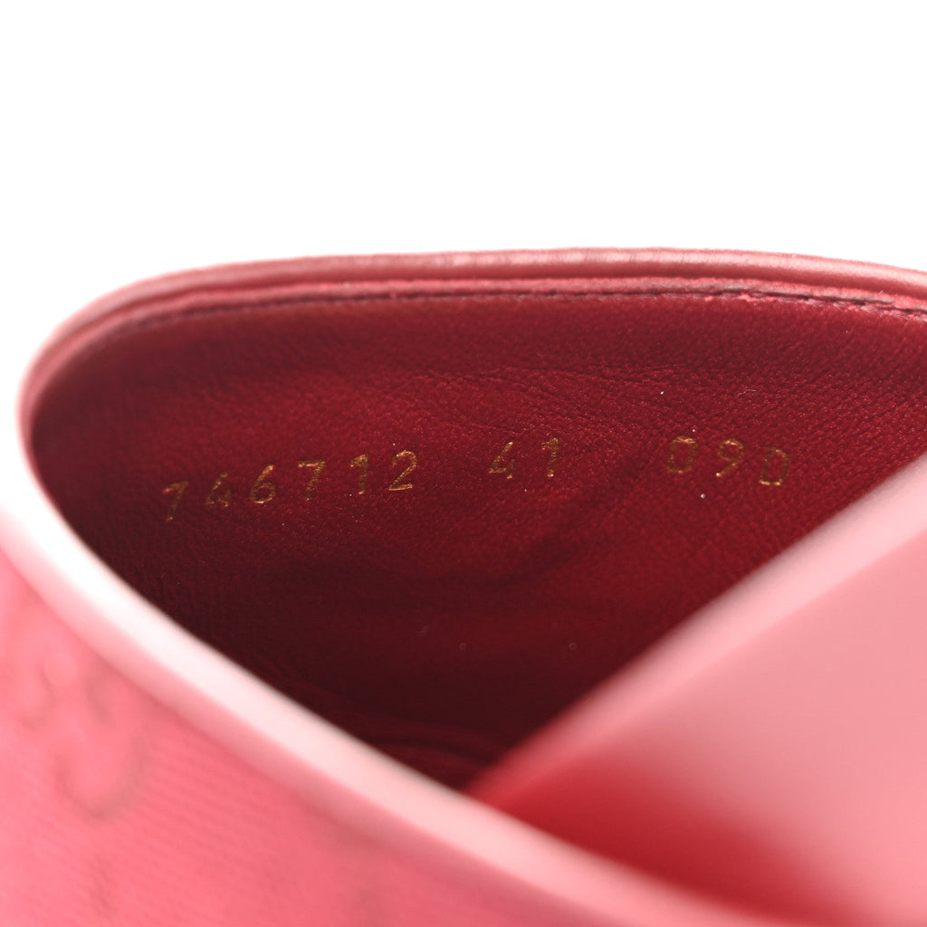 GG SUPREME MONOGRAM WOMENS HORSEBIT SLIPPERS ROSSO ANCORA