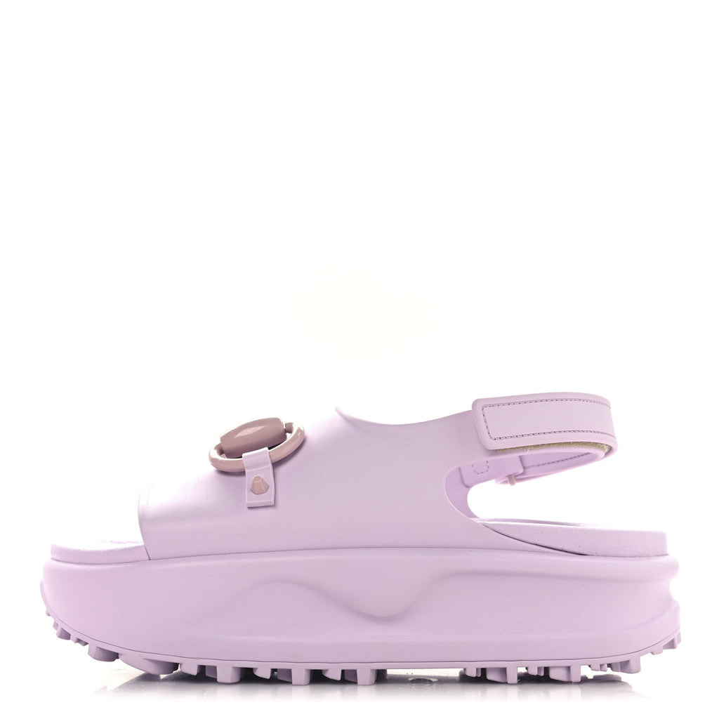 SOFT RUBBER HORSEBIT TOUCH WOMENS STRAPPED SANDALS TALC PINK
