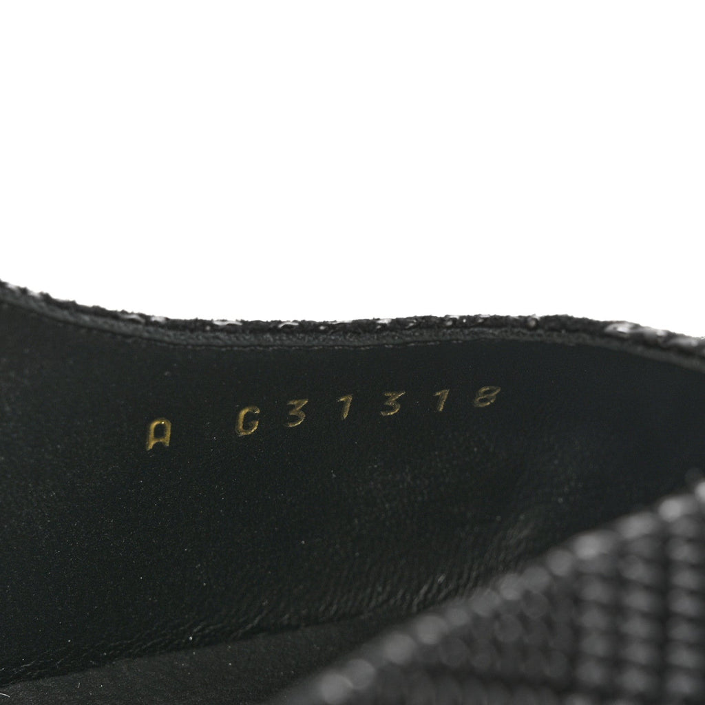 SUEDE KIDSKIN CAP TOE CC SLINGBACK PUMPS BLACK