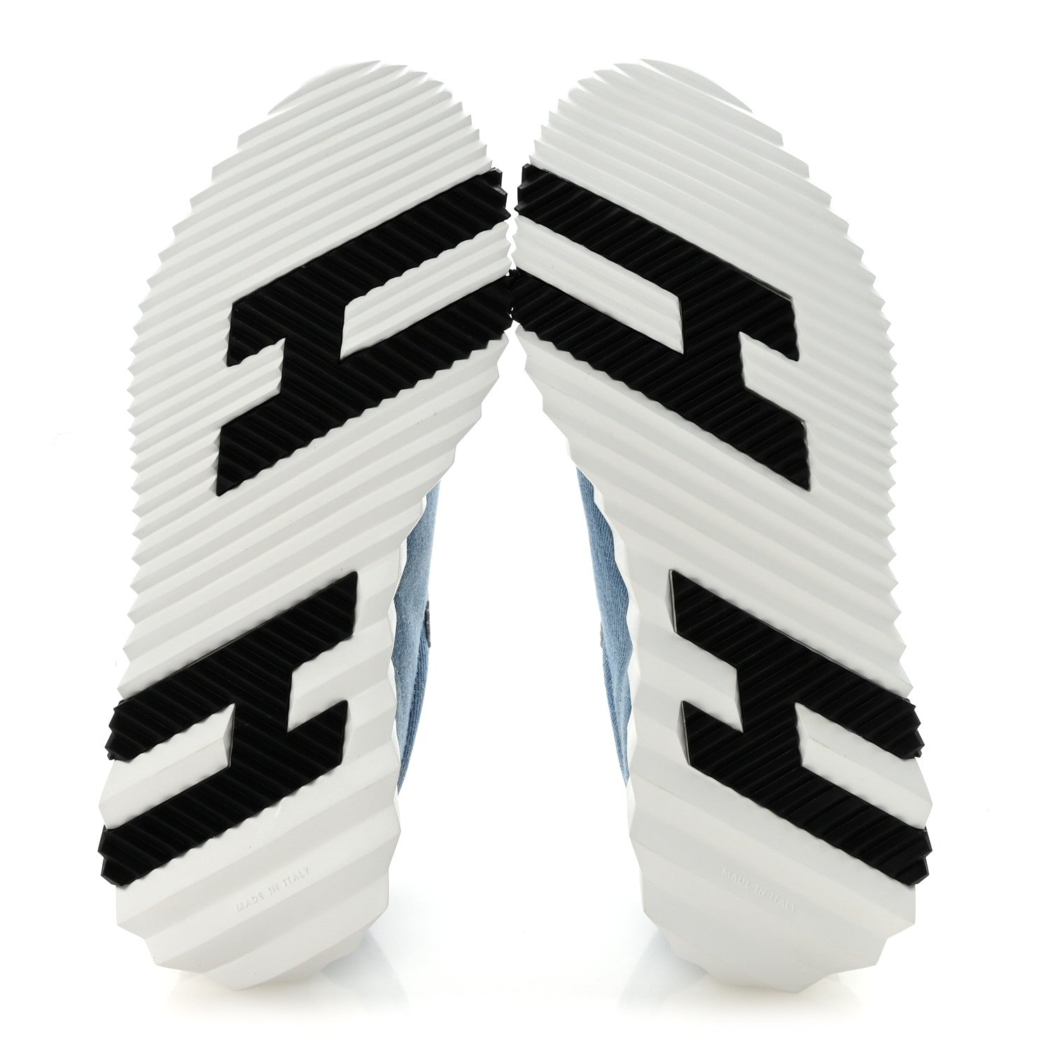 DENIM CALFSKIN BOUNCING SNEAKERS BLEU CLAIR WHITE