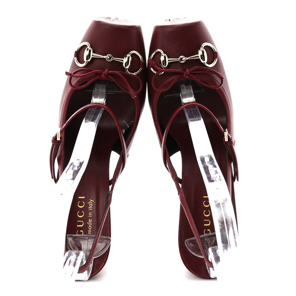 NAPPA CHARLOTTE HORSEBIT BALLET MARY JANE PUMPS ROSSO ANCORA RED