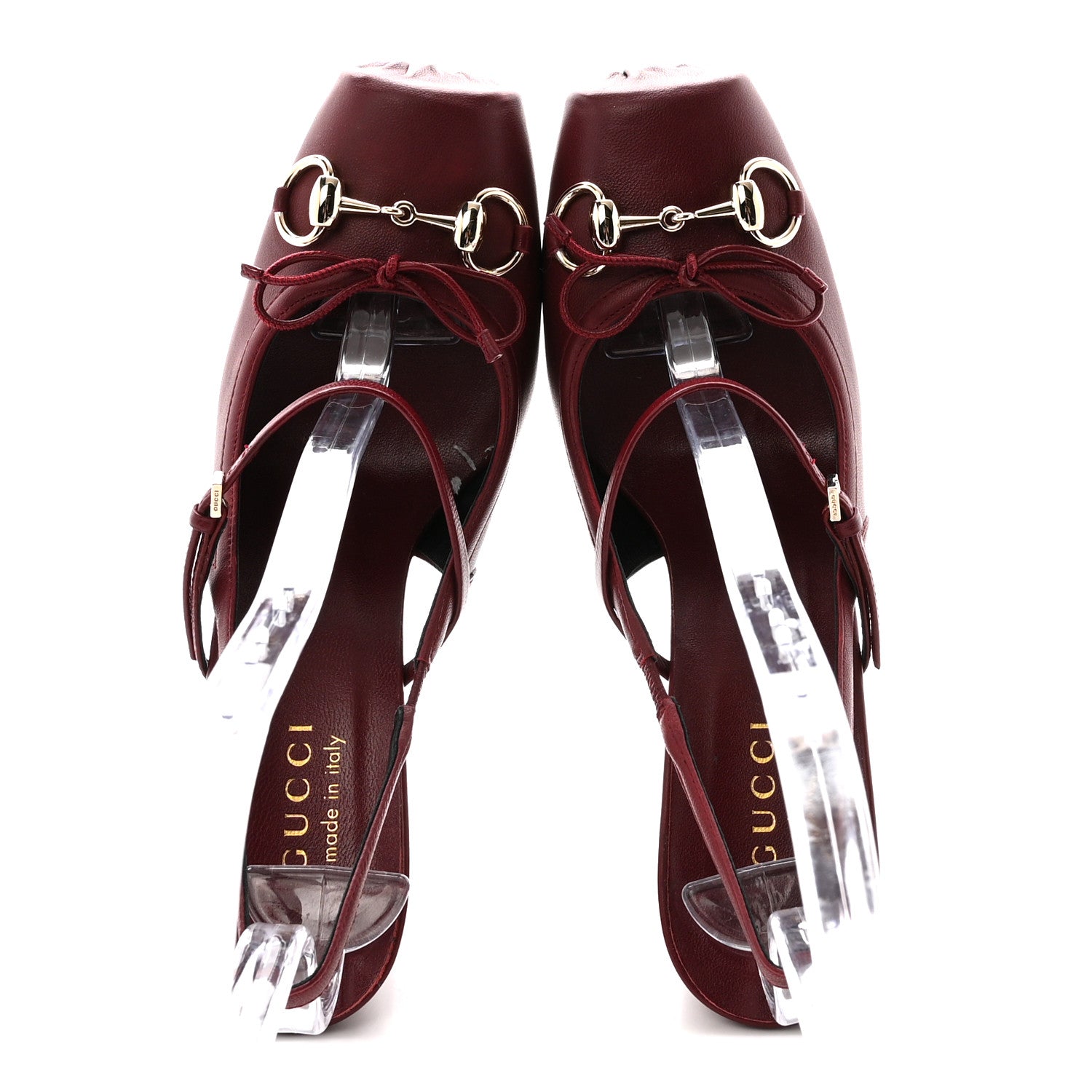 NAPPA CHARLOTTE HORSEBIT BALLET MARY JANE PUMPS ROSSO ANCORA RED