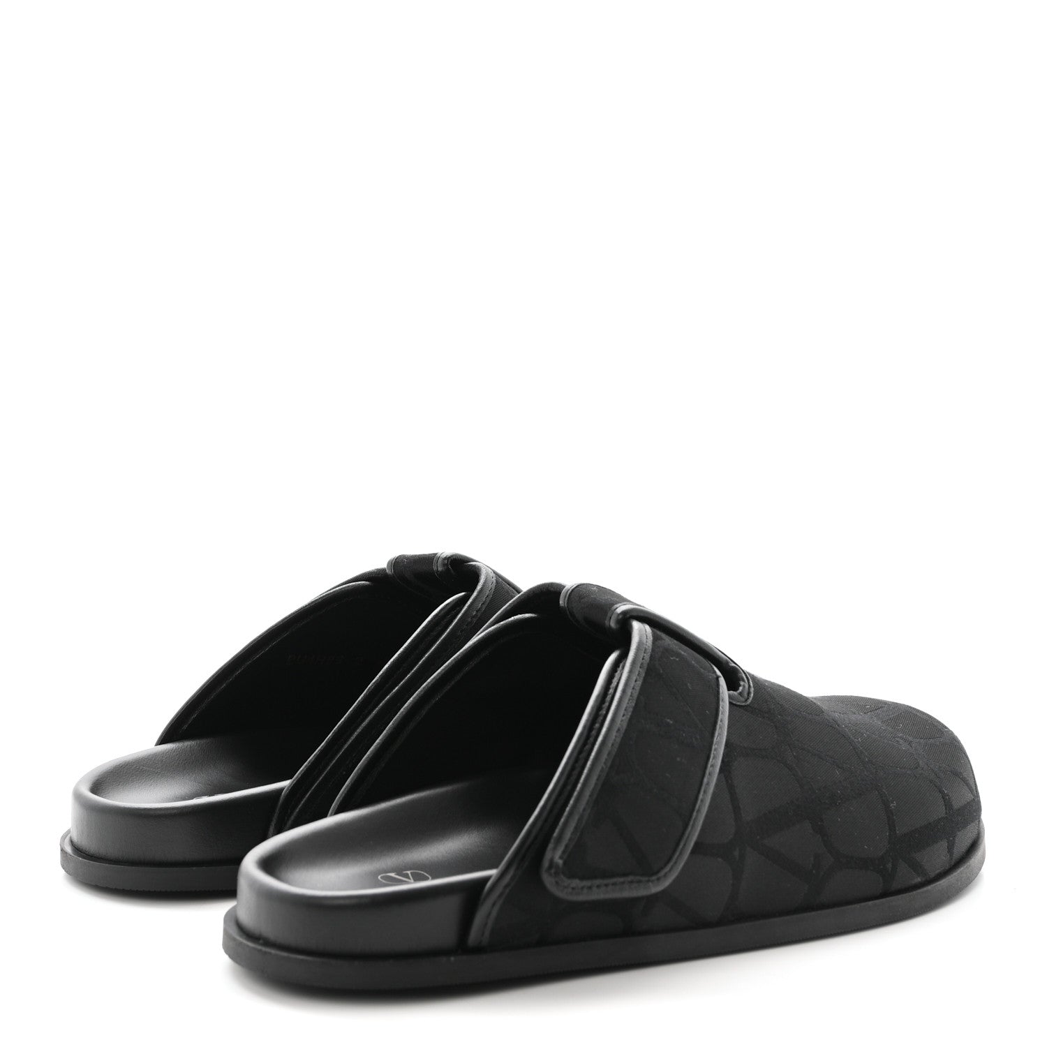 JACQUARD ICONOGRAPHE VLOGO MULES BLACK
