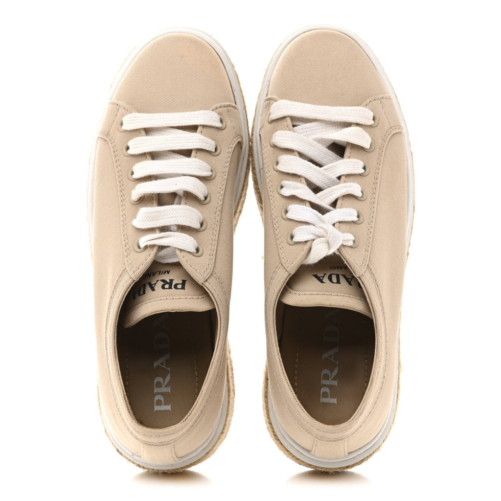 CANVAS GABARDINE ESPADRILLE 45MM PLATFORM SNEAKERS CORDA