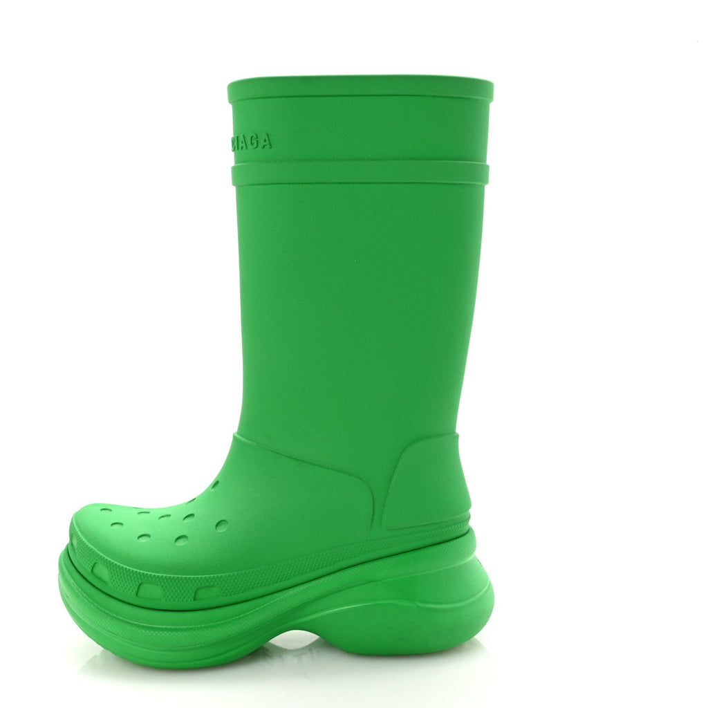 X CROCS RUBBER WOMENS RAIN BOOTS GRASS GREEN