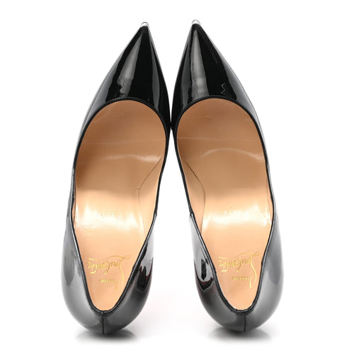 CHRISTIAN LOUBOUTIN PATENT SO KATE PUMP RED & BLACK GRADIENT