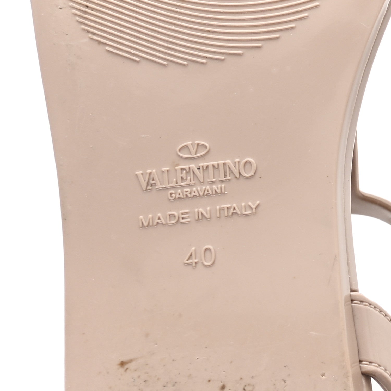 PVC JELLY ROCKSTUD CAGED SANDALS POUDRE