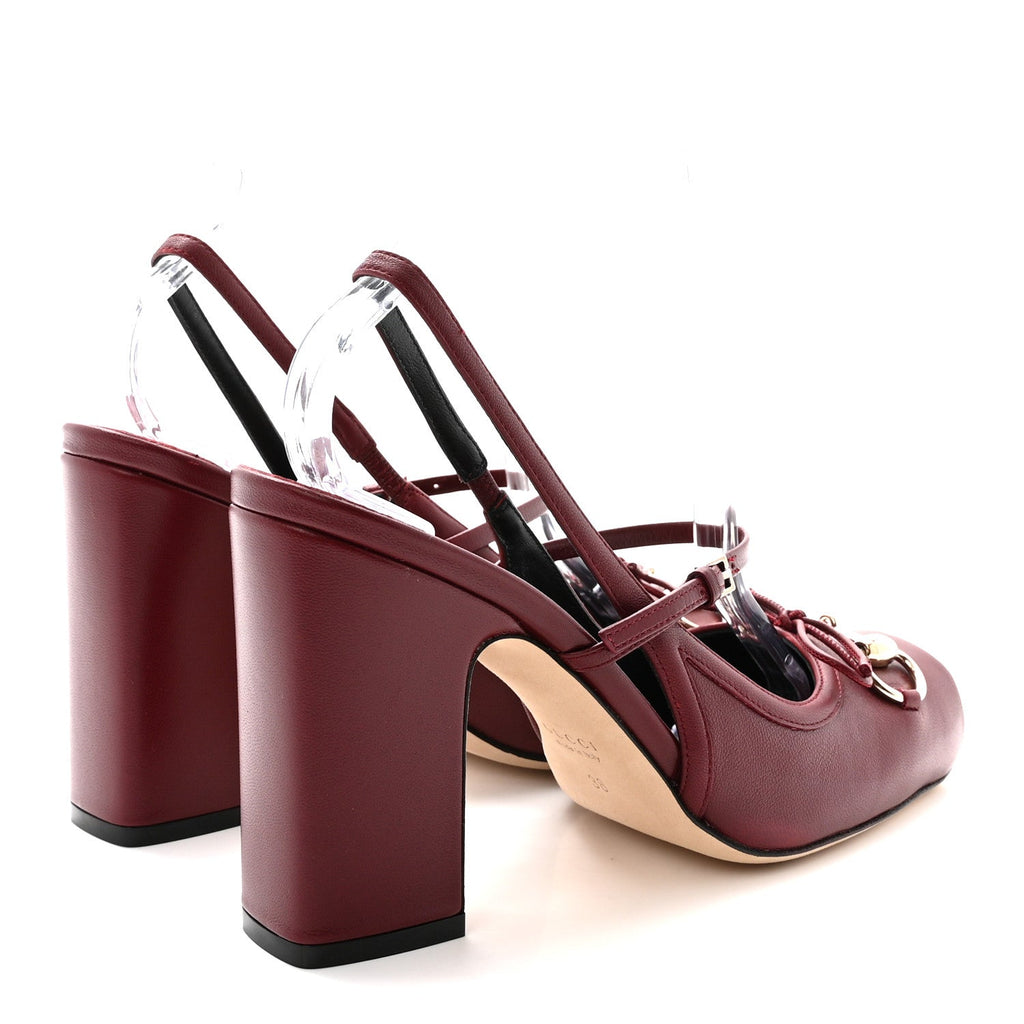 NAPPA CHARLOTTE HORSEBIT BALLET MARY JANE PUMPS ROSSO ANCORA RED