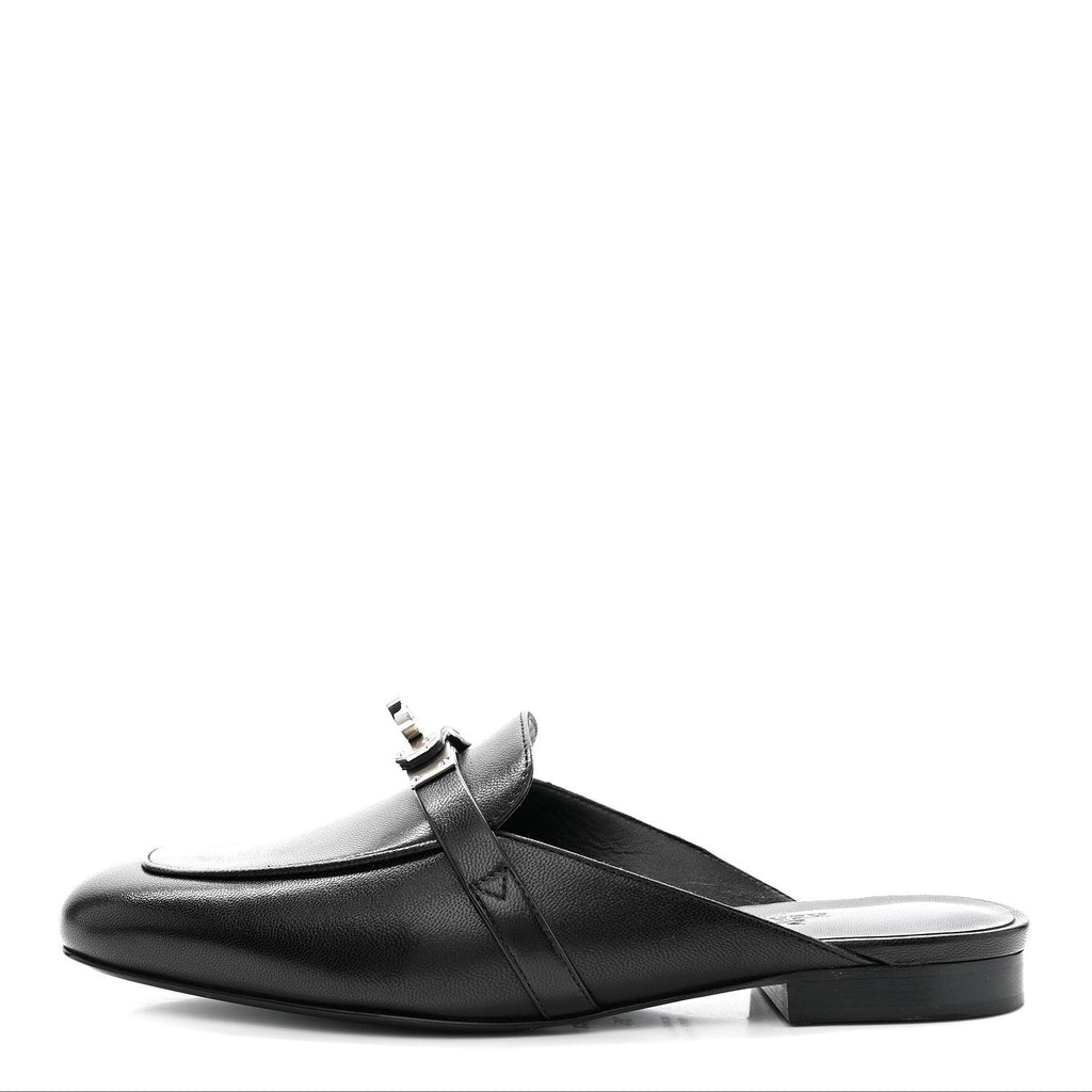 GOATSKIN OZ MULES BLACK