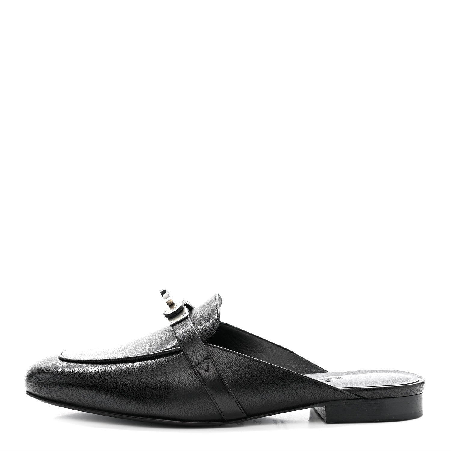 GOATSKIN OZ MULES BLACK