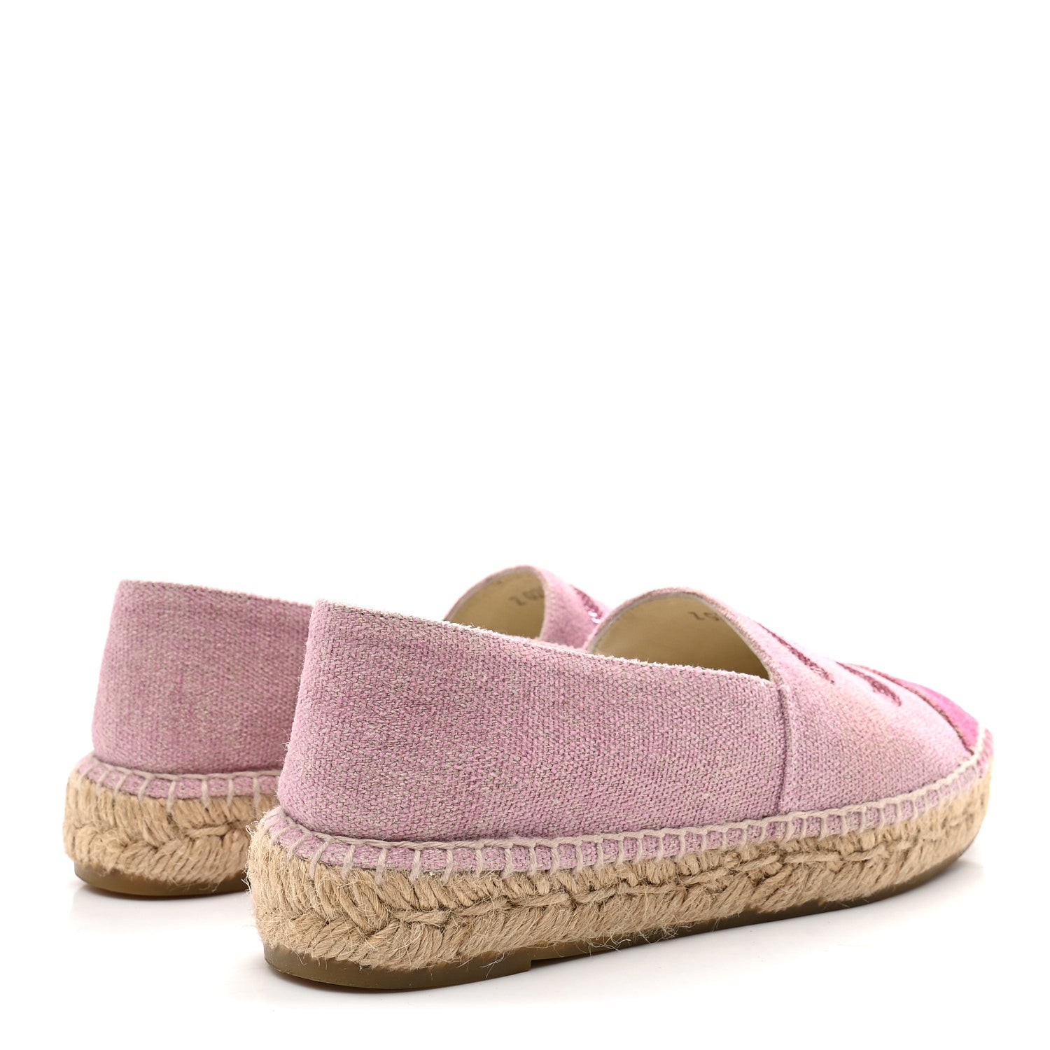 TOILE SEQUIN CC ESPADRILLES PINK DARK PINK