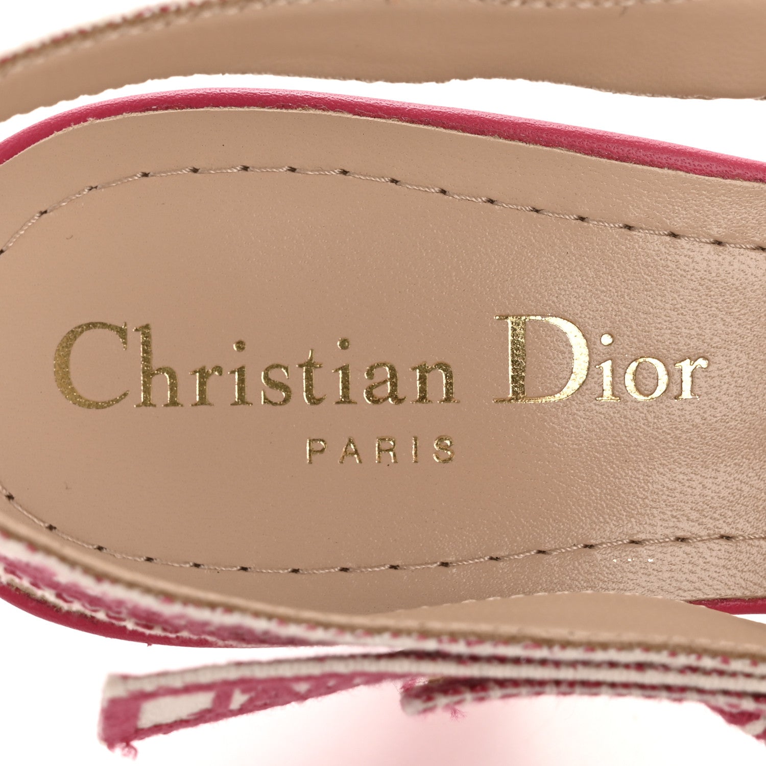 TECHNICAL CANVAS RIBBON J ADIOR SLINGBACK 65MM PUMPS DUSTY PINK