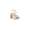 Jimmy Choo Karli 125 Glitter Platform Sandals - Beige/Champagne