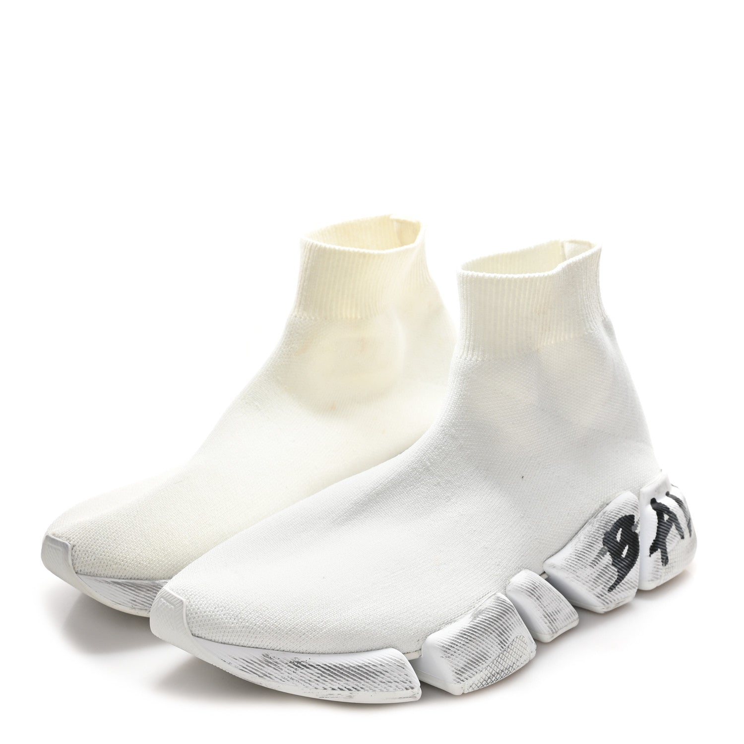 TECHNICAL 3D RECYCLED KNIT GRAFITTI WOMENS SPEED 2.0 SNEAKERS WHITE