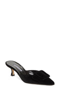 MANOLO BLAHNIK MAYSALE BUCKLE MULE