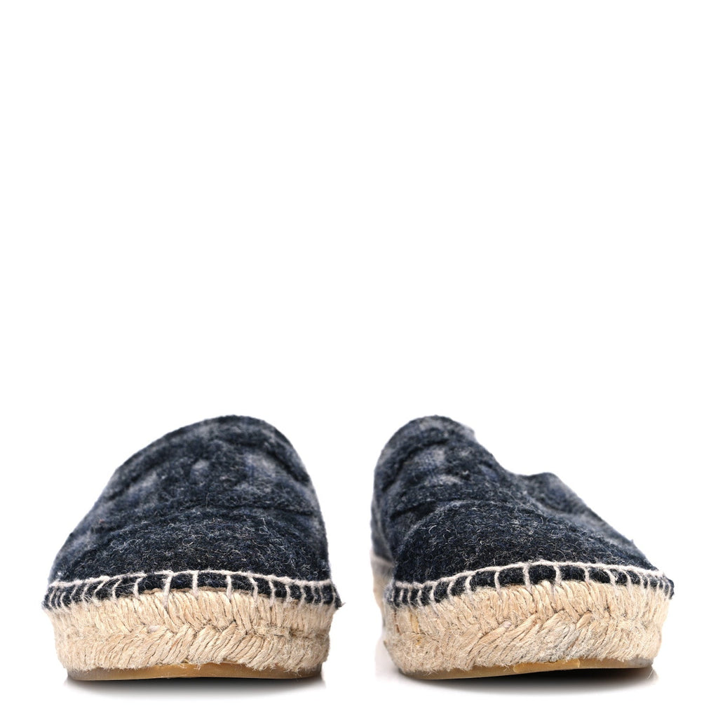 PLAID FABRIC CC ESPADRILLES GREY