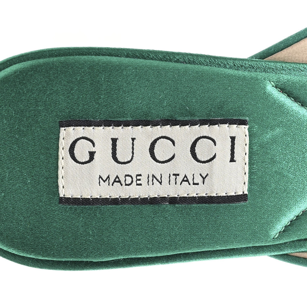 RASO SETA MALAGA KID CRYSTAL HORSEBIT SANDALS JADE CARIBBEAN GREEN