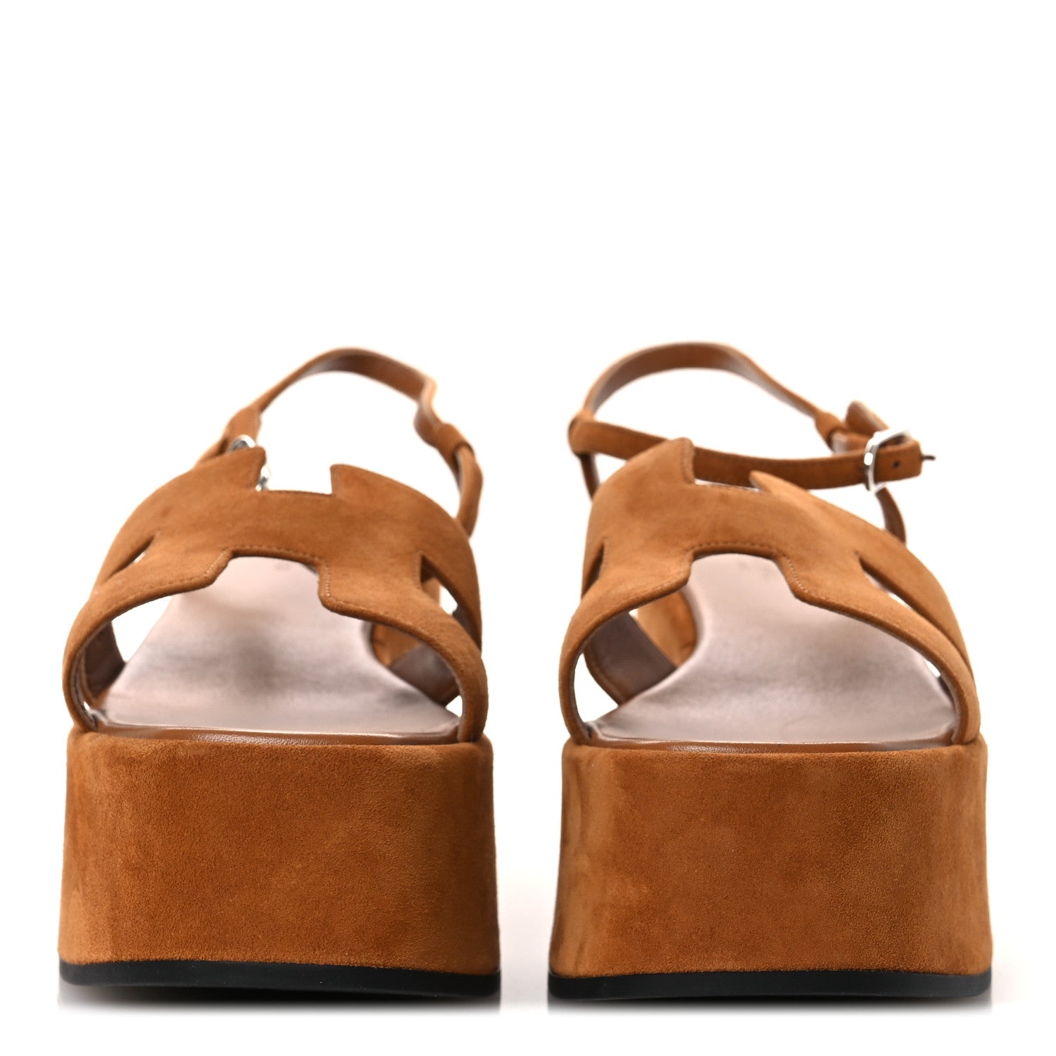 SUEDE GOATSKIN JAM SANDALS NATUREL