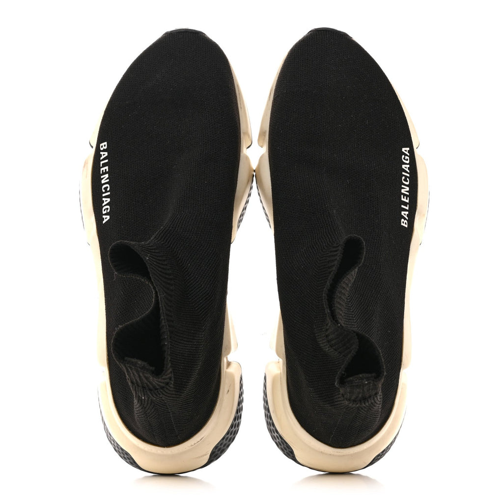 NEOPRENE KNIT WOMENS SPEED SNEAKERS BLACK WHITE
