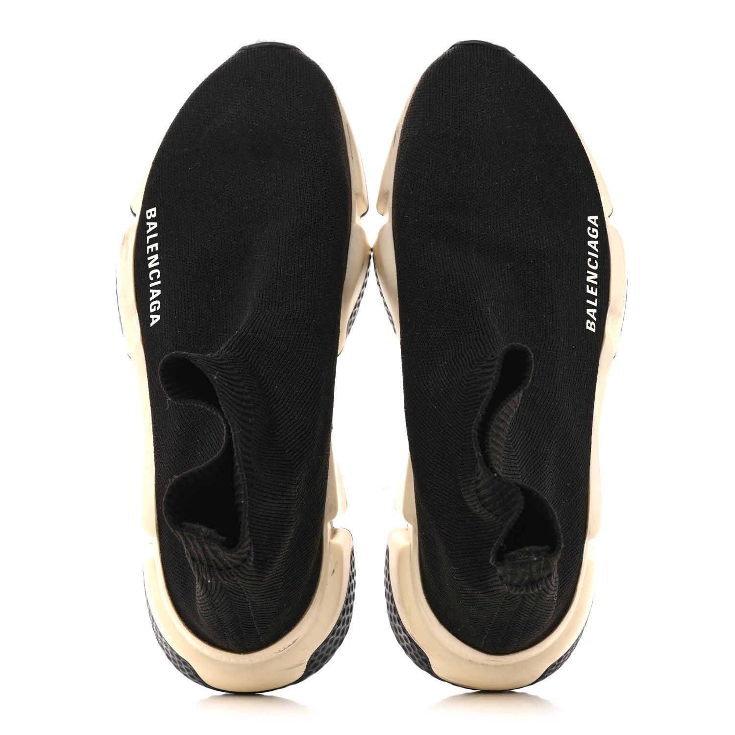 NEOPRENE KNIT WOMENS SPEED SNEAKERS BLACK WHITE