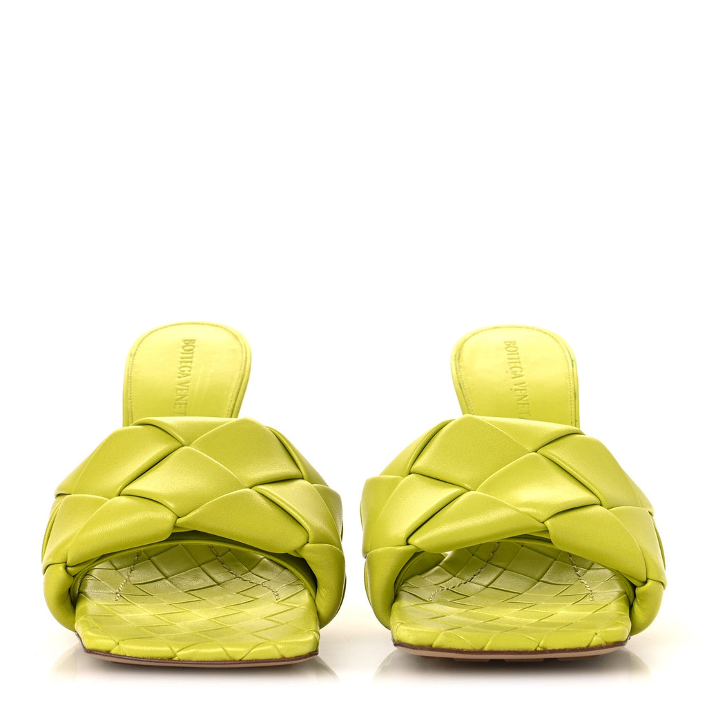 NAPPA MAXI INTRECCIATO LIDO 90MM MULE SANDALS KIWI