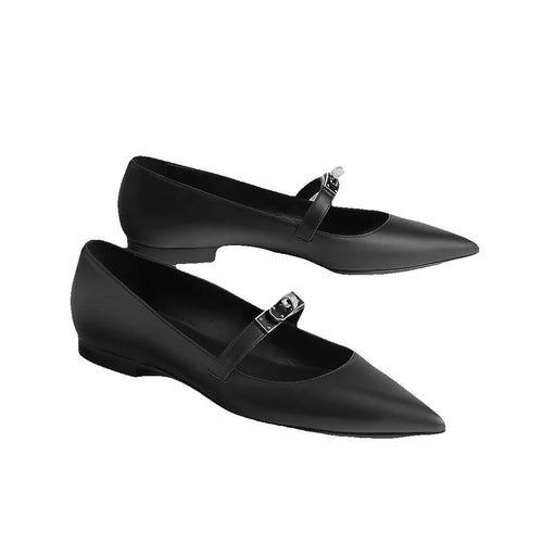 Hermès Light Ballet Flat - Black Pointed-toe