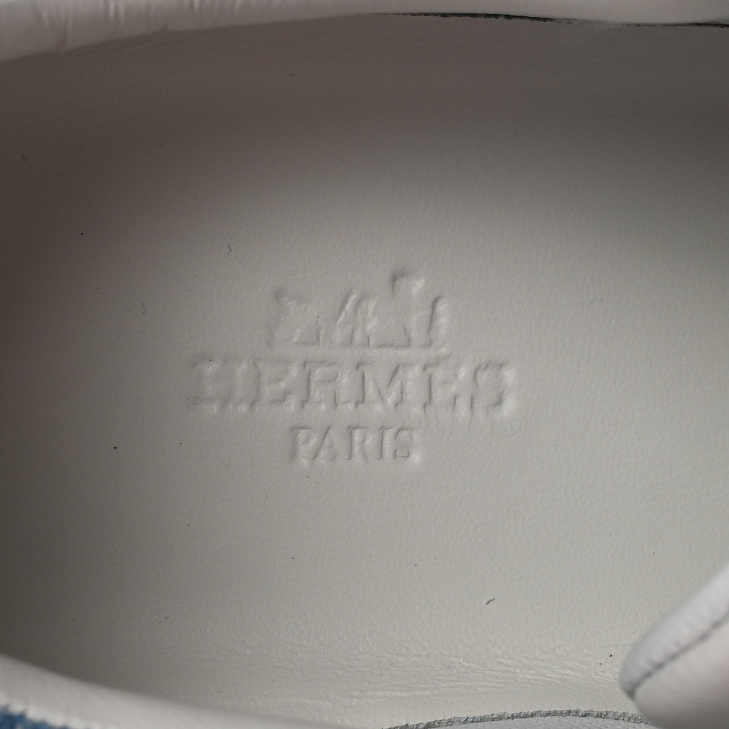 DENIM CALFSKIN BOUNCING SNEAKERS BLEU CLAIR WHITE