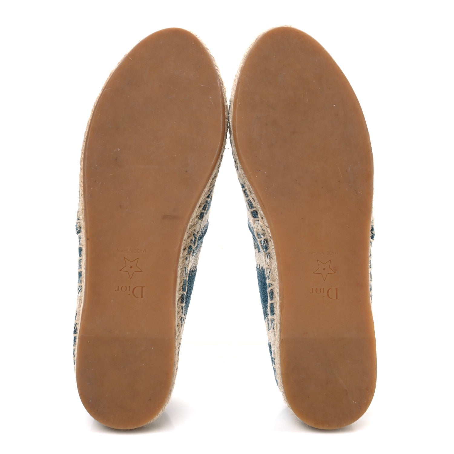 COTTON D-STRIPES EMBROIDERED GRANVILLE 15MM ESPADRILLES DEEP OCEAN