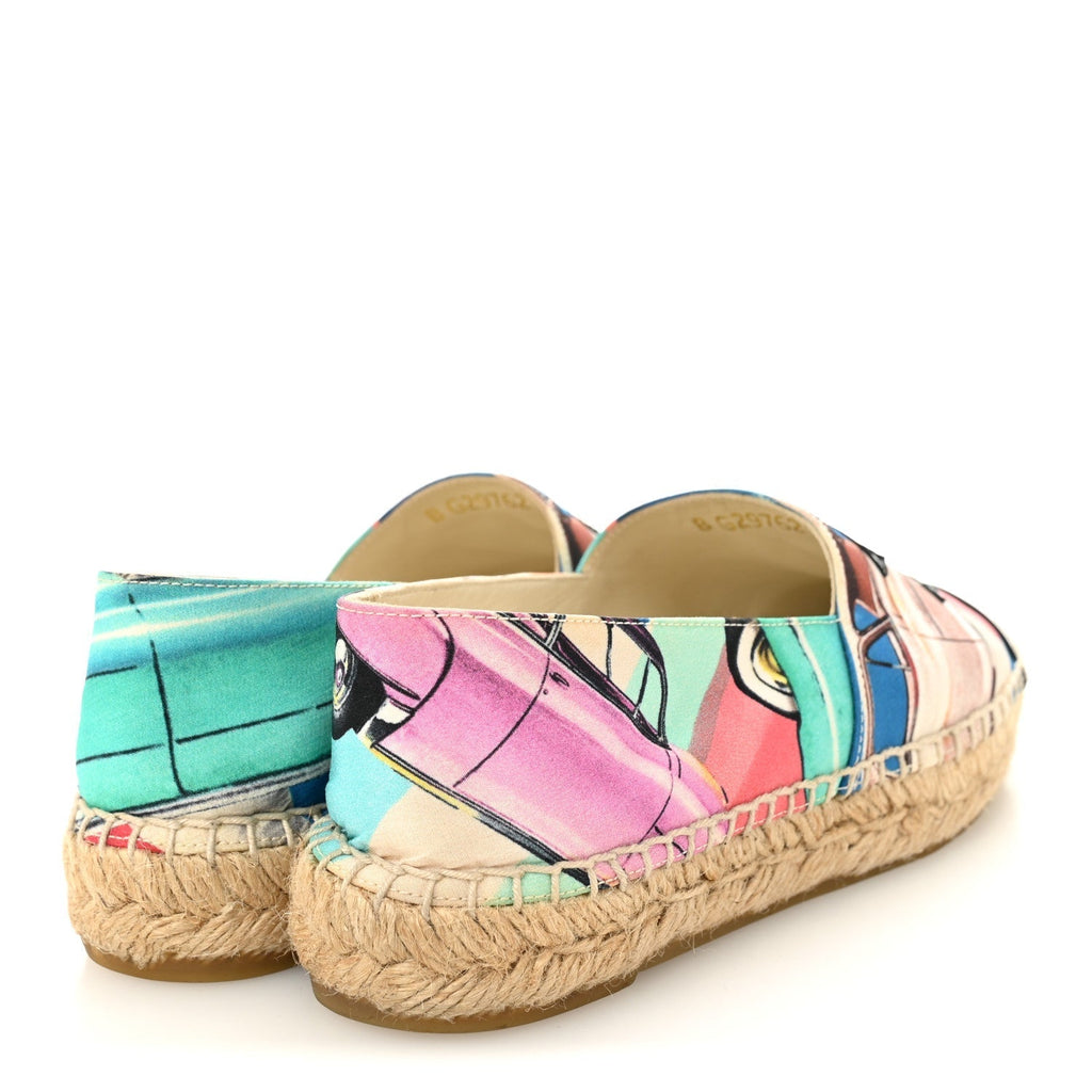 FABRIC PATENT CC ESPADRILLES MULTICOLOR BLACK