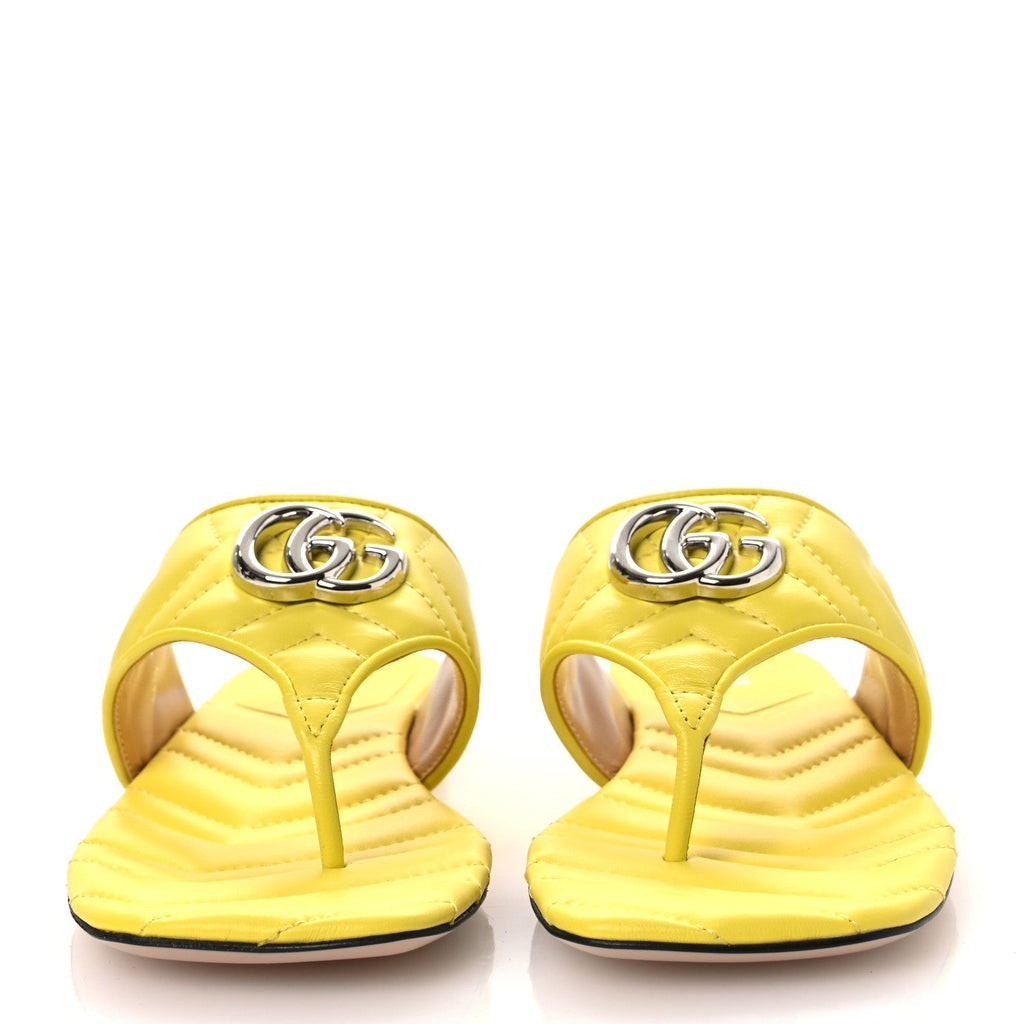 NAPPA CHARLOTTE DOUBLE G MARMONT THONG SANDALS ACID LIME