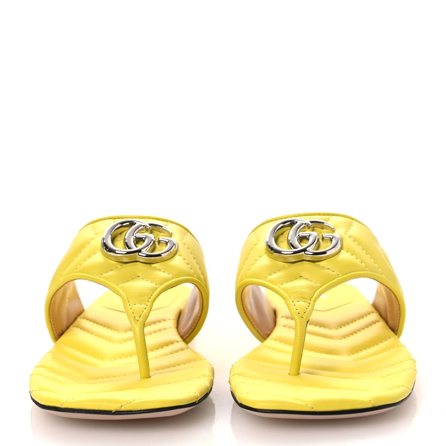 NAPPA CHARLOTTE DOUBLE G MARMONT THONG SANDALS ACID LIME