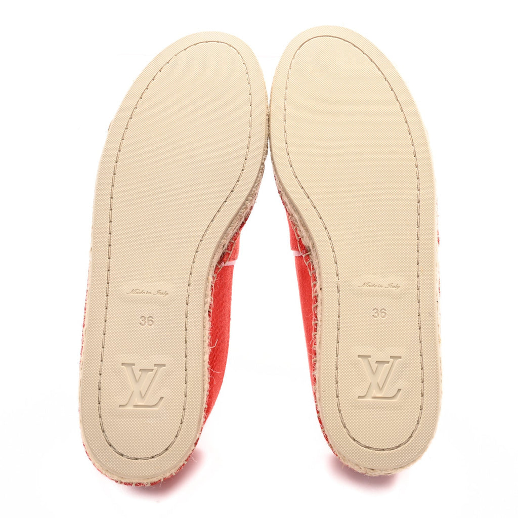 CANVAS WATERFALL ESPADRILLE ROUGE