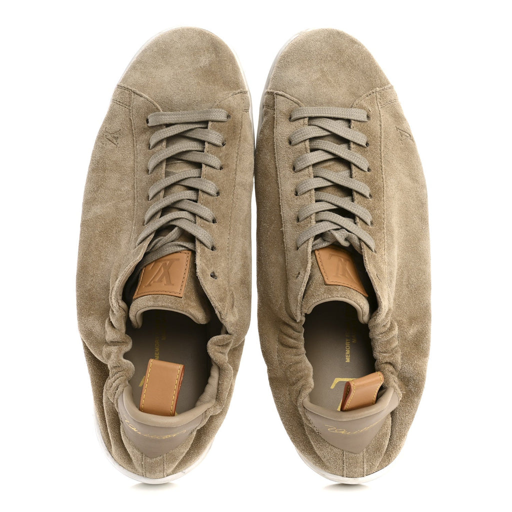 SUEDE CALFSKIN LV SOFT SNEAKERS BEIGE