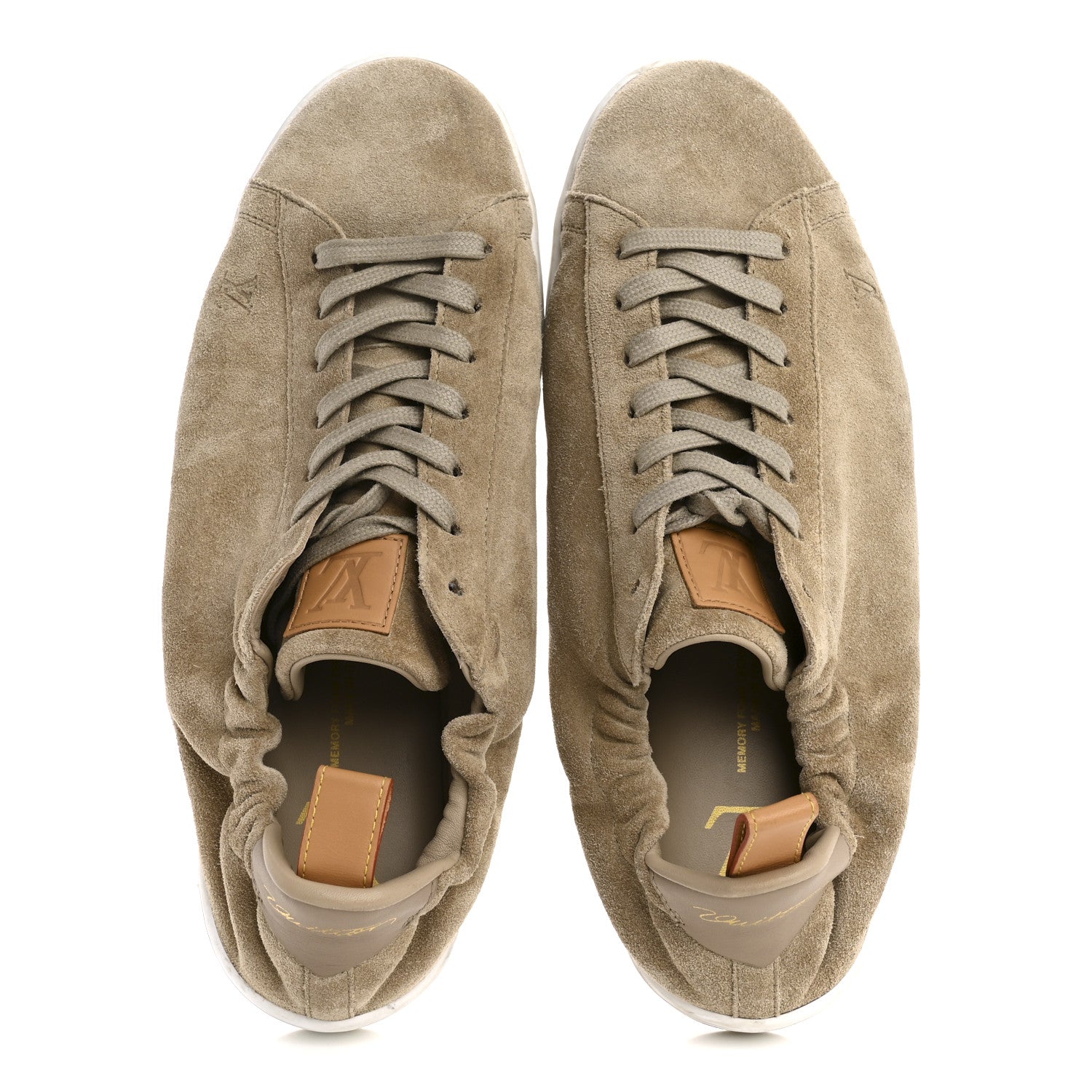 SUEDE CALFSKIN LV SOFT SNEAKERS BEIGE