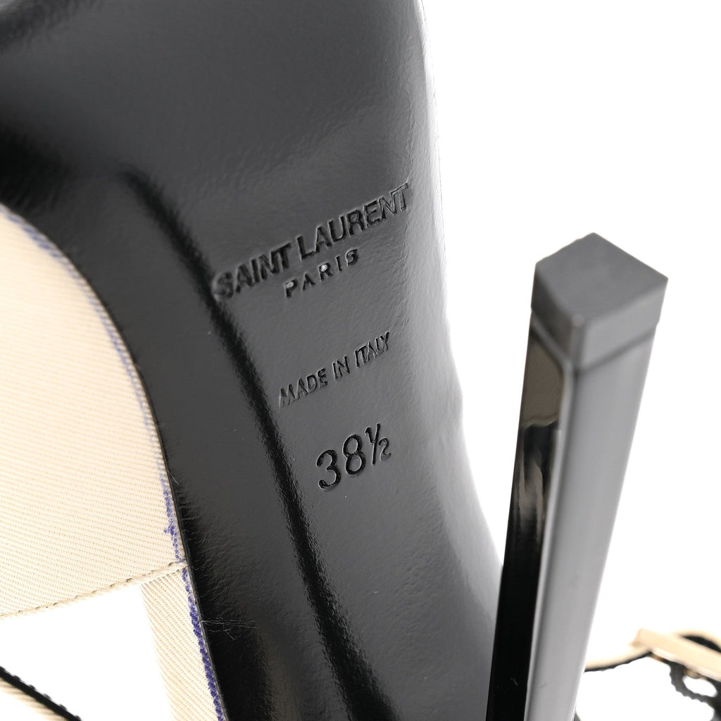 SATIN CALFSKIN INES SLINGBACK PUMPS IVORY BLACK