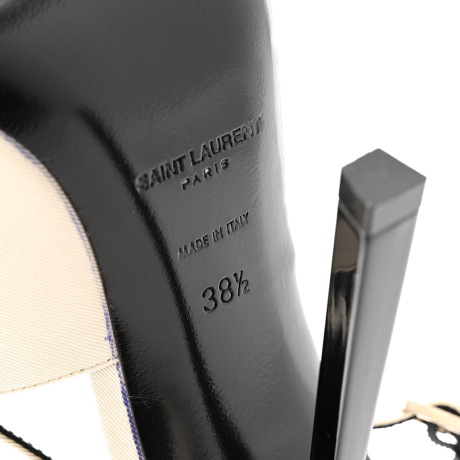 SATIN CALFSKIN INES SLINGBACK PUMPS IVORY BLACK