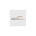 Gucci Slide Sandal With Double G, Leather - White
