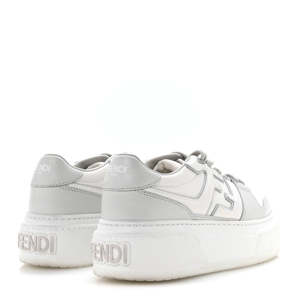 SUEDE VITELLO FENDI LOGO MATCH LOW TOP SNEAKERS CREAM TOBACCO BLACK