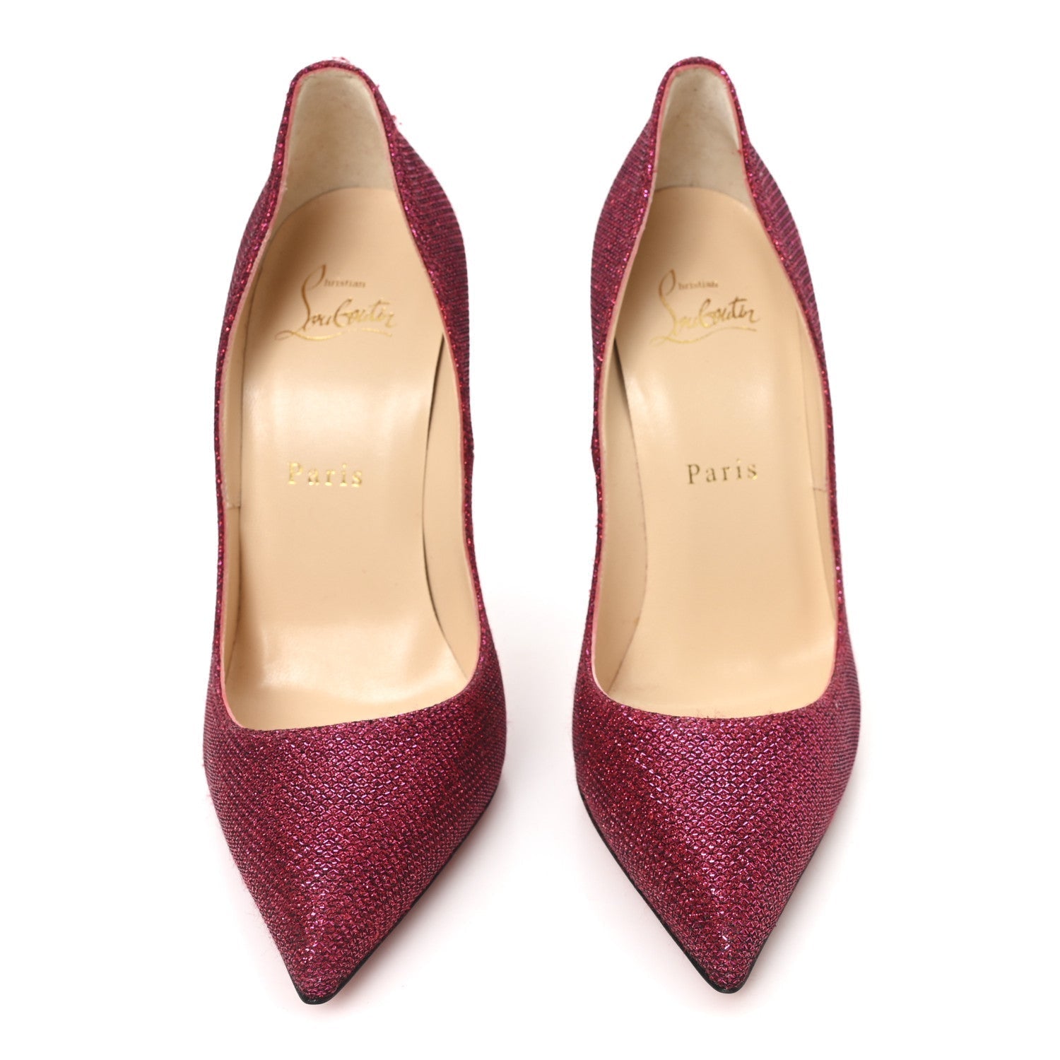 GLITTER TISSE PIGALLE FOLLIES 120 PUMPS CASSIS