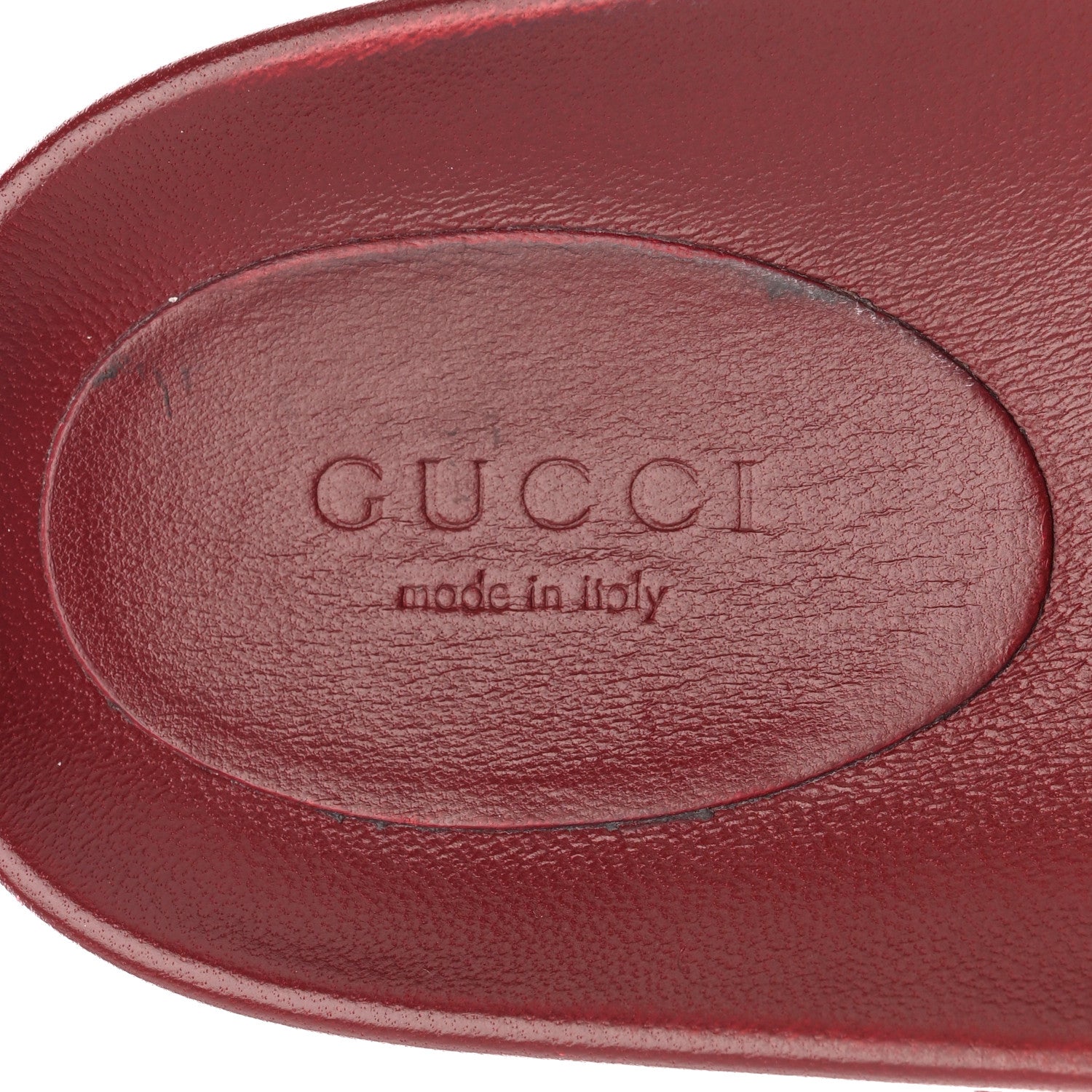 GG SUPREME MONOGRAM WOMENS HORSEBIT SLIPPERS ROSSO ANCORA