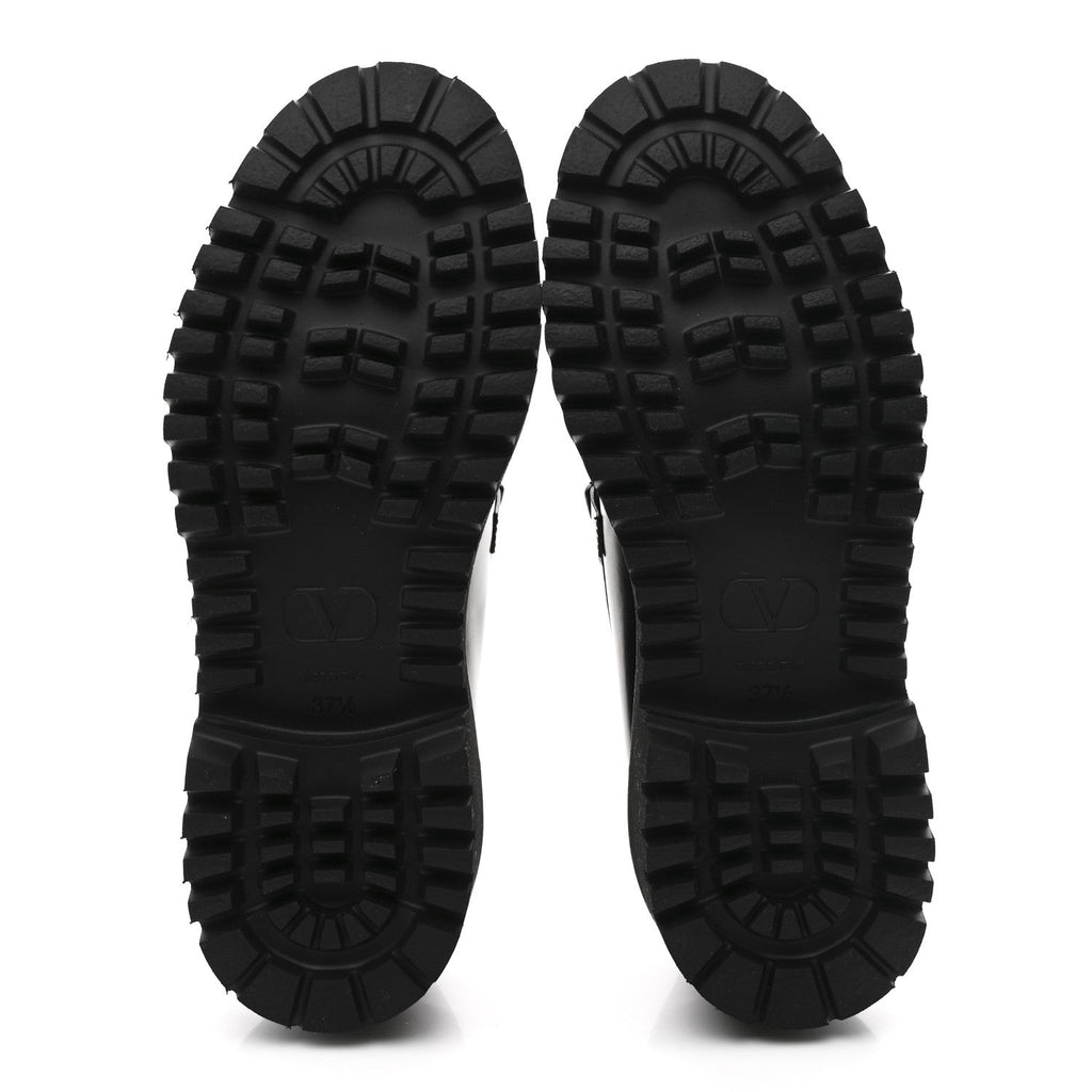 CALFSKIN VLOGO LOAFERS BLACK