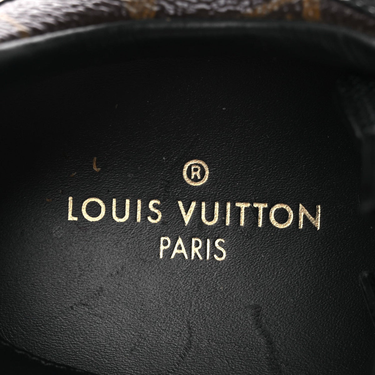 LOUIS VUITTON SUEDE MONOGRAM RUN AWAY SNEAKER BLACK